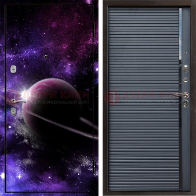 Металлическая дверь с фотопечатью Сатурна ДФ-20 в Электроуглях
