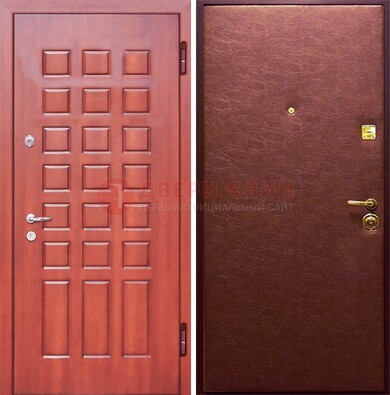 Входная дверь с МДФ и винилискожей ДМ-178 для офиса в Электроуглях