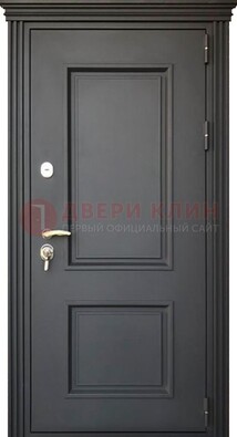 Чёрная дверь с МДФ ДМ-520 в Электроуглях