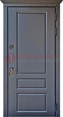 Тёмная входная дверь для коттеджа с МДФ ДМ-528 в Электроуглях