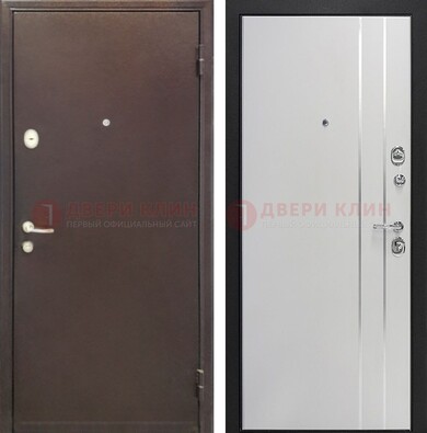 Входная дверь с порошковым покрытием с МДФ с молдингами ДП-232 в Электроуглях