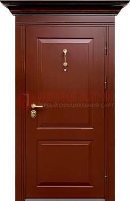 Красная железная дверь винорит для частного дома ДВТ-251 в Электроуглях
